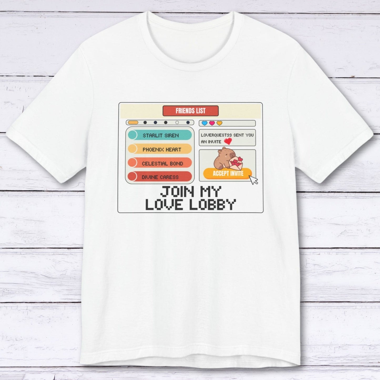 T-Shirt White / S Join My Love Lobby T-shirt