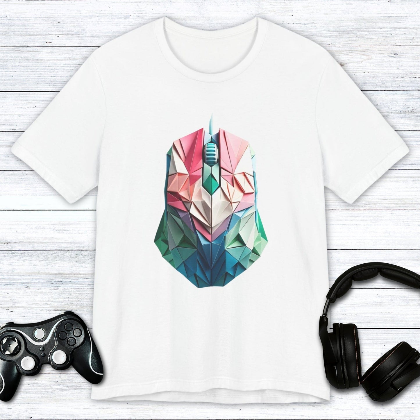 T-Shirt White / S Origami Mouse Gamer T-shirt