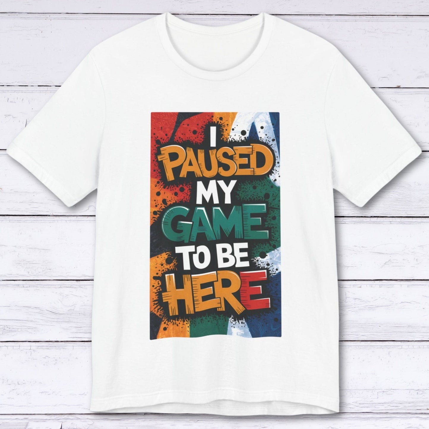 T-Shirt White / S Paused but Not Happy T-shirt