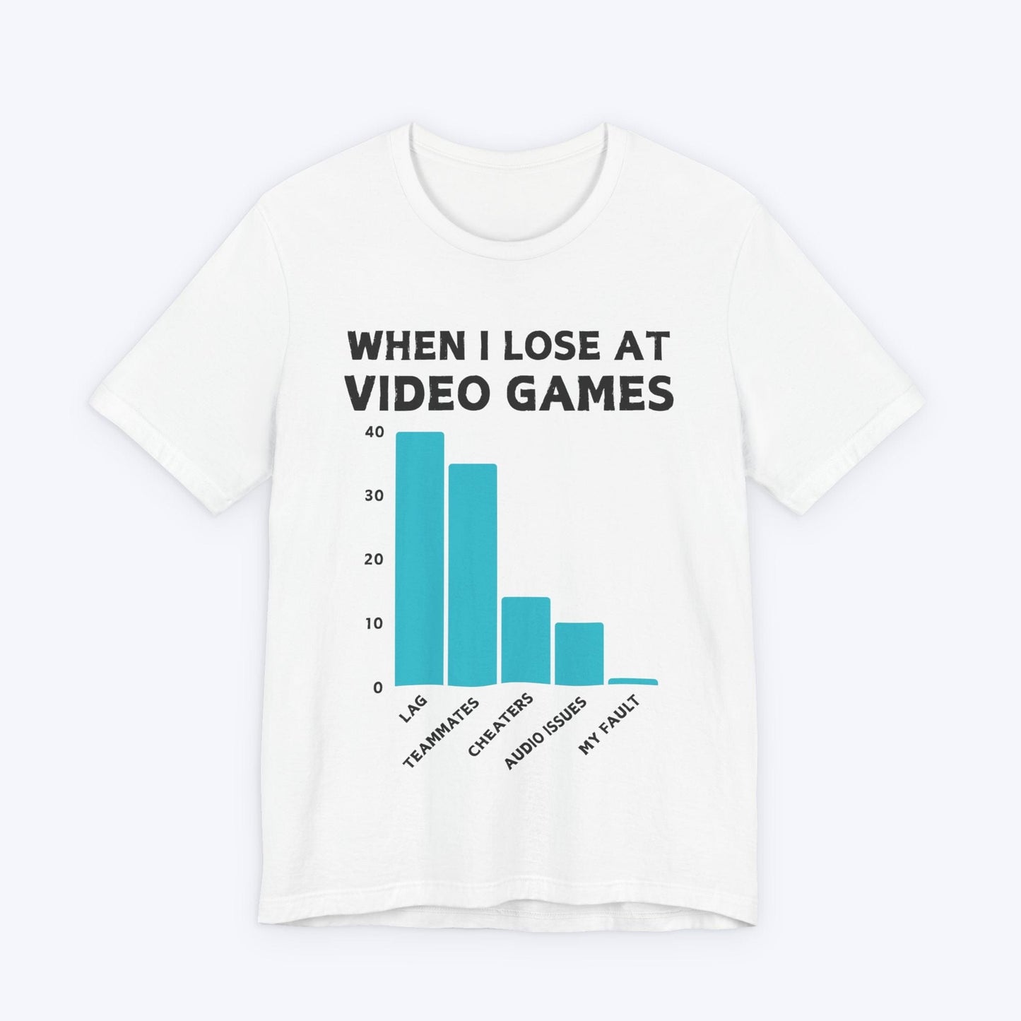 T-Shirt White / S The Gamer's Blame Chart T-shirt