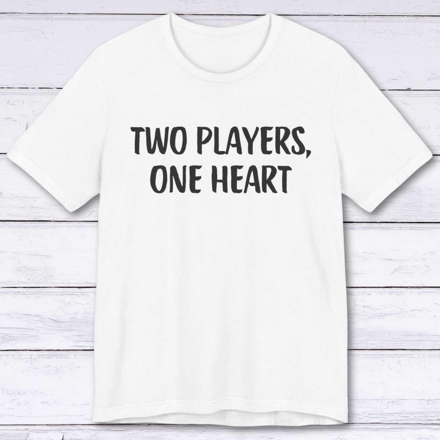 T-Shirt White / S Two Players, One Heart T-shirt