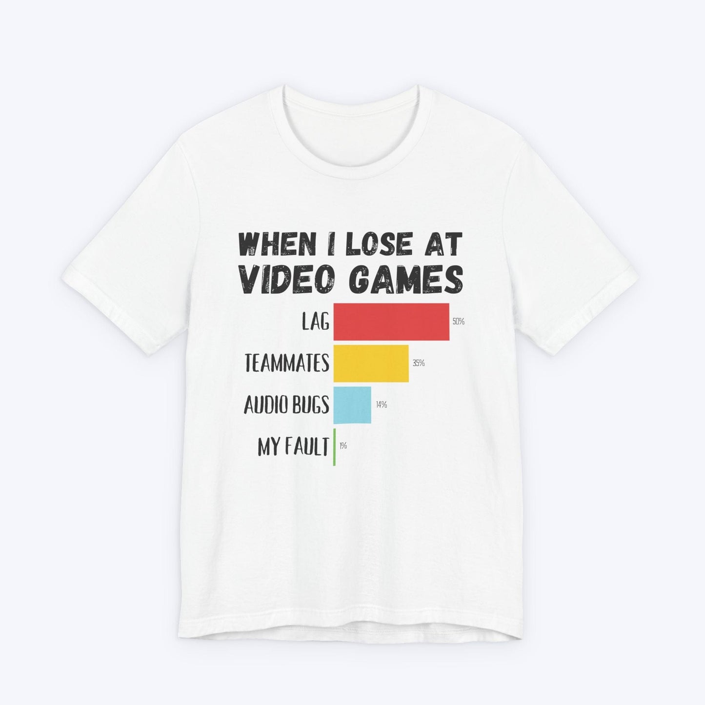 T-Shirt White / S When I Lose at Video Games T-shirt
