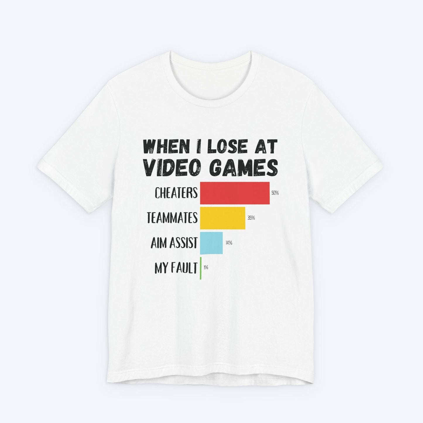 T-Shirt White / S When I Lose at Video Games (Unfair Advantage Edition) T-shirt