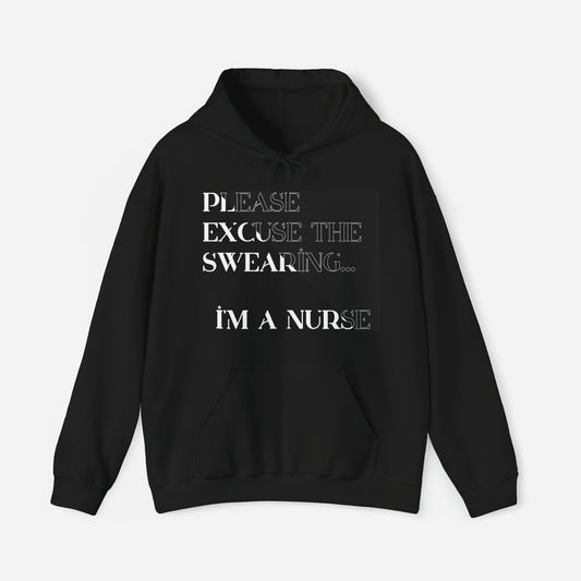Hoodie Black / S Please Excuse the Swearing Hooded Sweatshirt