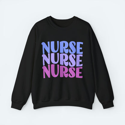 Sweatshirt S / Black Nurse Surf Crewneck Sweatshirt