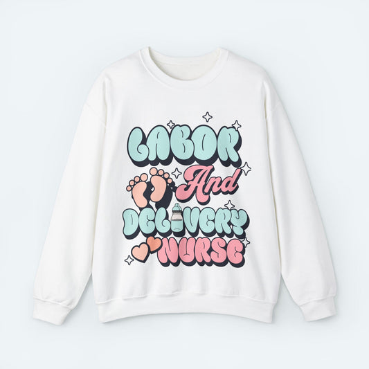 Sweatshirt S / White L&D Cozy Feet Crewneck Sweatshirt