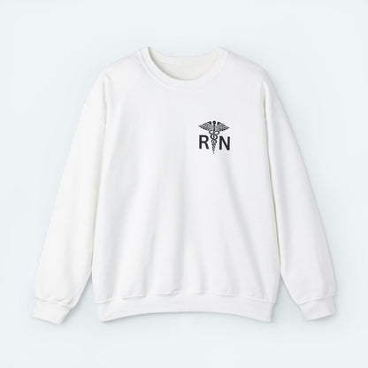 Sweatshirt S / White RN Caduceus Crewneck Sweatshirt
