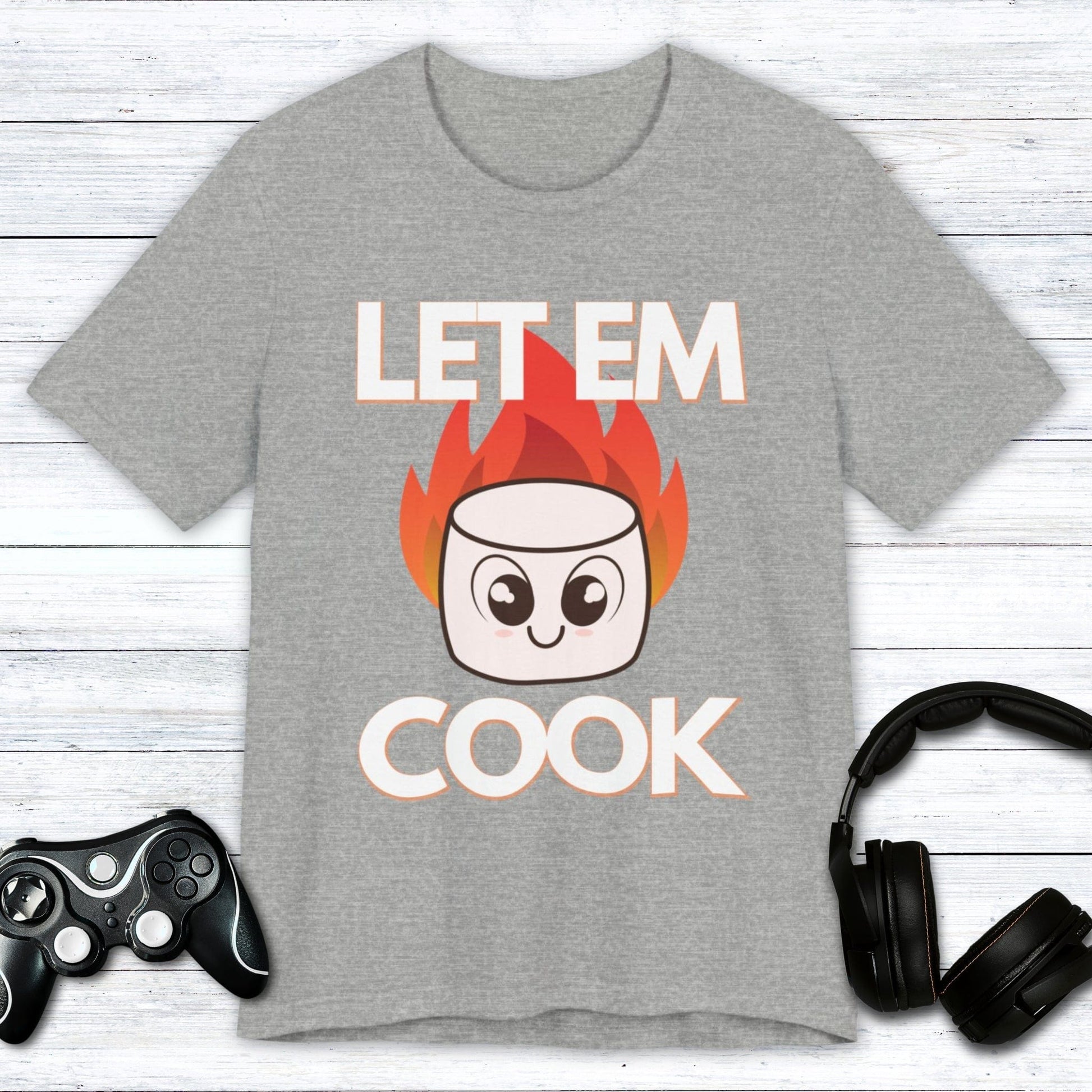 T-Shirt Athletic Heather / S Let Em Cook Gamer T-shirt