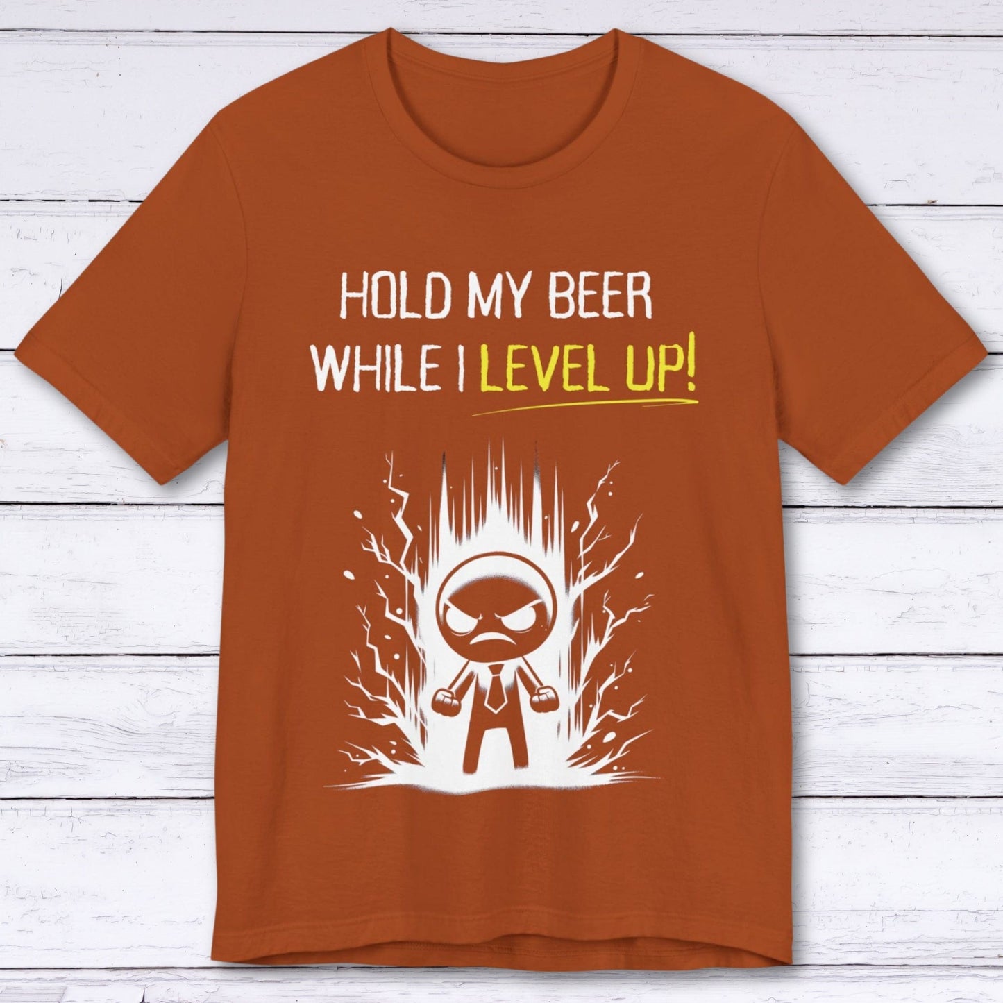 T-Shirt Autumn / S Hold My Beer "Level Up" T-shirt