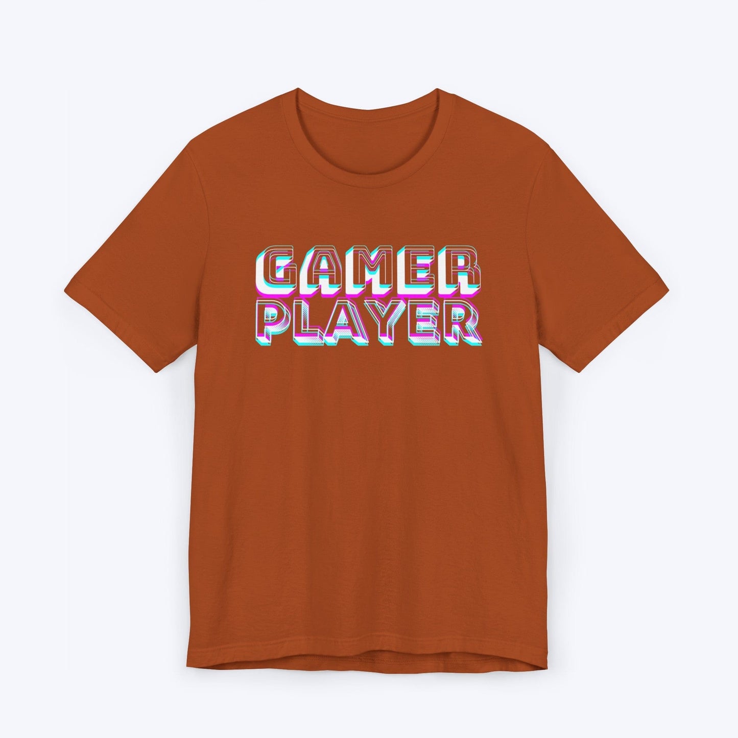 T-Shirt Autumn / S Neon Pixels: GAMER PLAYER T-shirt