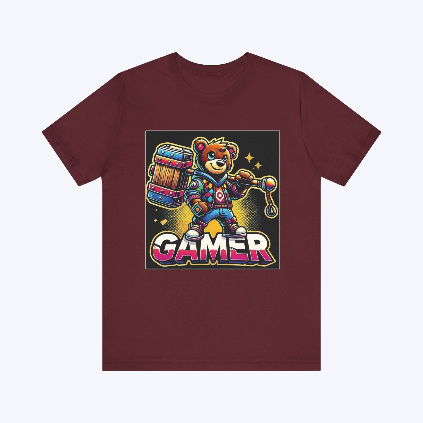 T-Shirt Bear Gamer Smash T-shirt