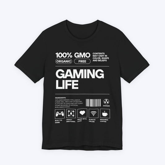 T-Shirt Black / S 100% Organic Gaming T-shirt