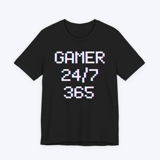 T-Shirt Black / S 24/7 - 365 Gamer T-shirt