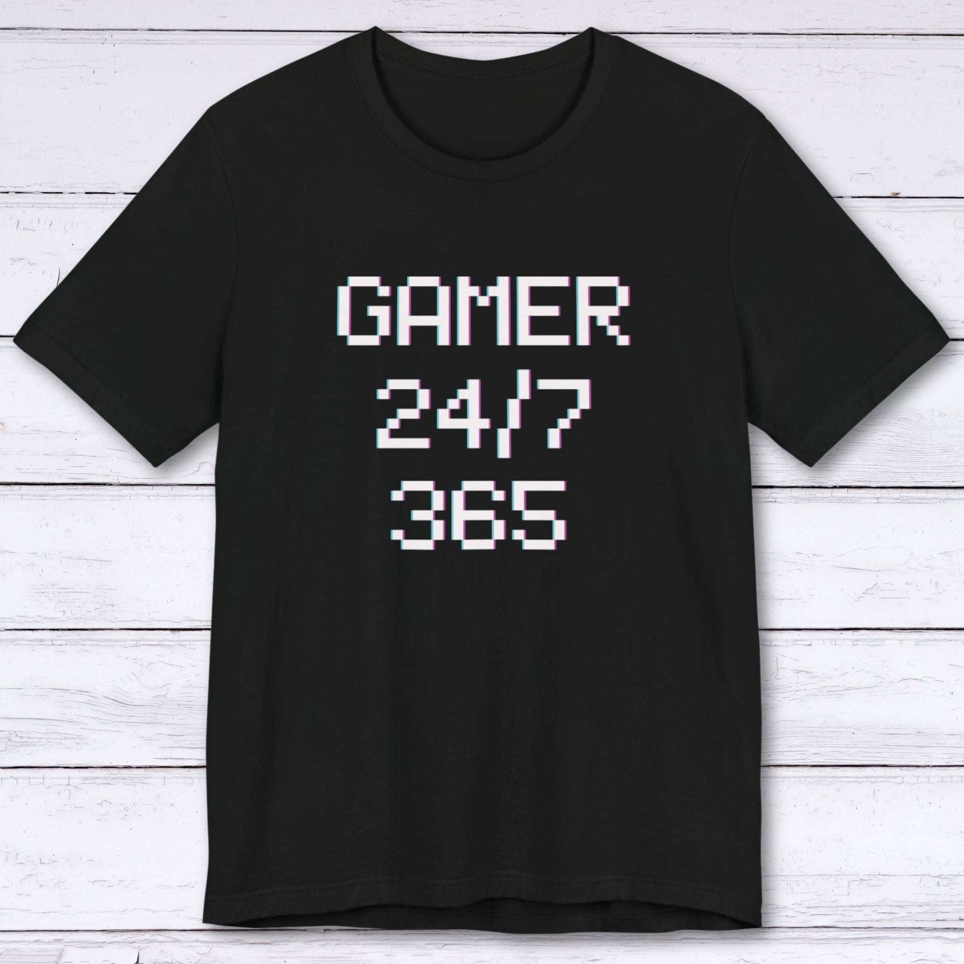 T-Shirt Black / S 24/7 - 365 Gamer T-shirt