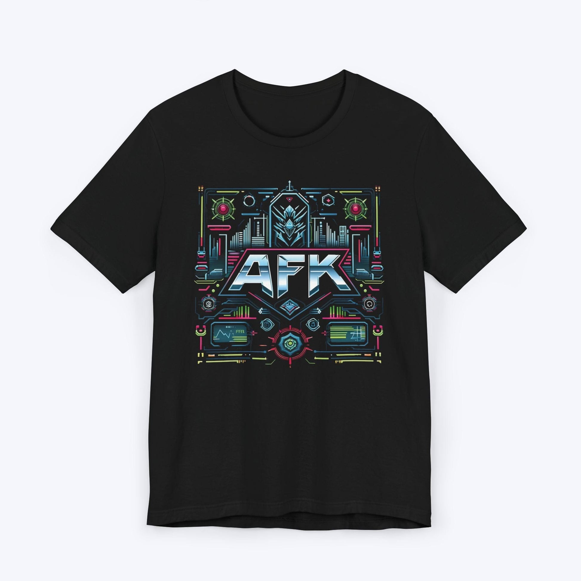 T-Shirt Black / S AFK Dystopian Cyberpunk T-shirt