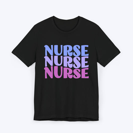 T-Shirt Black / S Amethyst Wave NurseT-shirt
