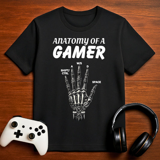 T-Shirt Black / S Anatomy of a Gamer (Steampunk) T-shirt