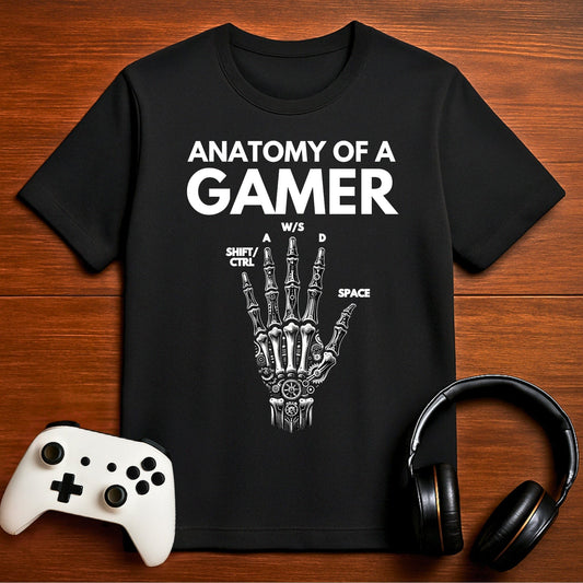 T-Shirt Black / S Anatomy of a Gamer (Steampunk) T-shirt