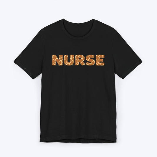 T-Shirt Black / S Animal Print Nurse T-shirt