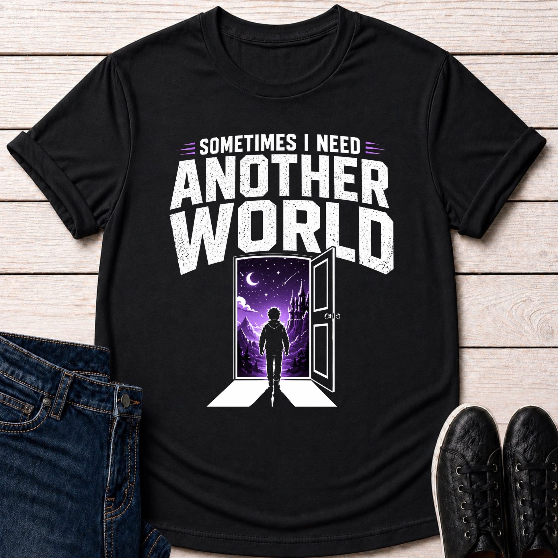T-Shirt Black / S Another World T-shirt