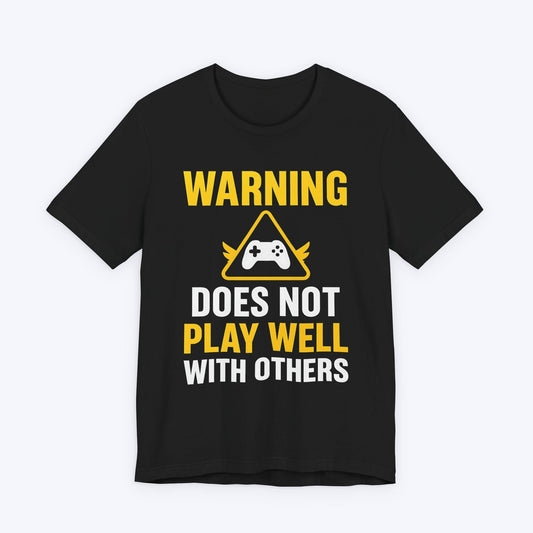 T-Shirt Black / S Approach with Caution Gaming T-shirt