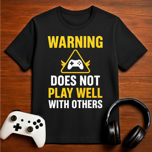 T-Shirt Black / S Approach with Caution Gaming T-shirt
