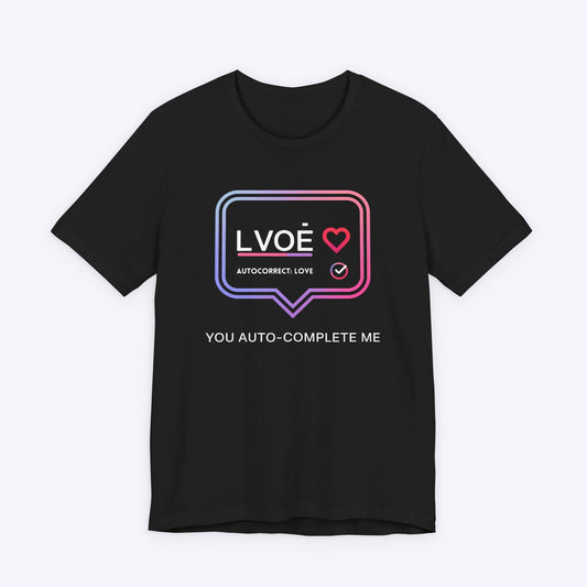 T-Shirt Black / S Autocorrect: Love T-shirt