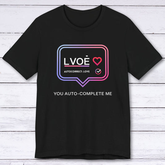 T-Shirt Black / S Autocorrect: Love T-shirt