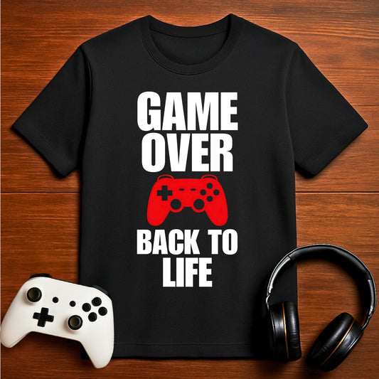 T-Shirt Black / S Back to Life Gaming T-shirt