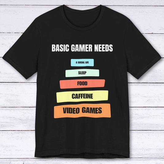 T-Shirt Black / S Basic Gamer Needs T-shirt