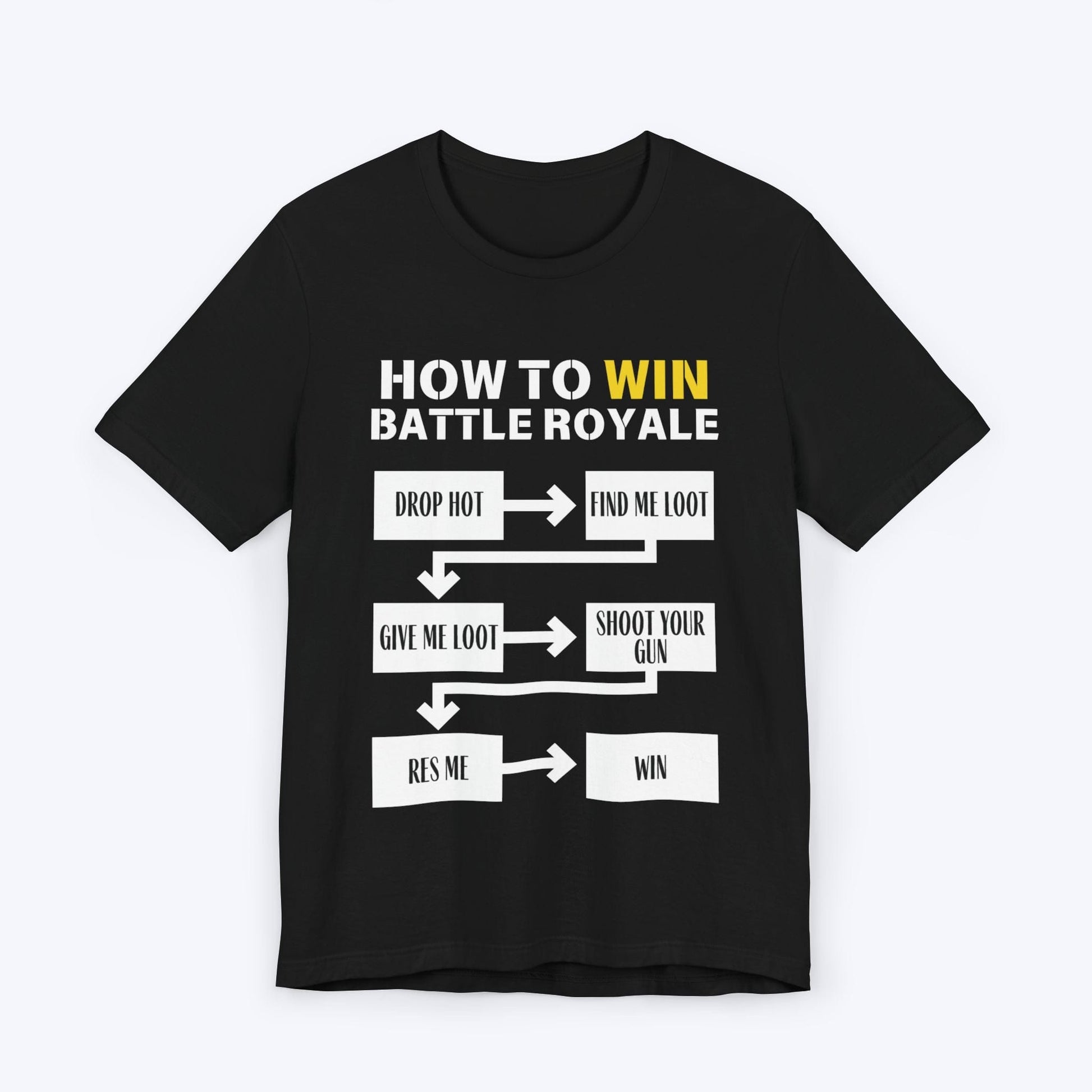 T-Shirt Black / S Battle Royale Basics: Loot, Shoot, Revive! T-shirt