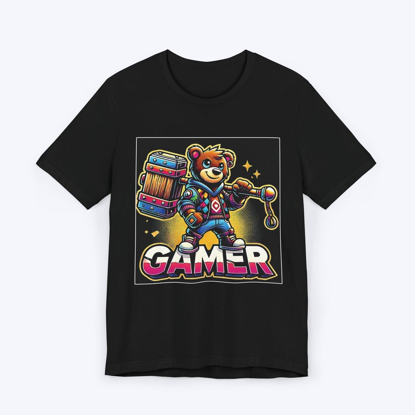 T-Shirt Black / S Bear Gamer Smash T-shirt