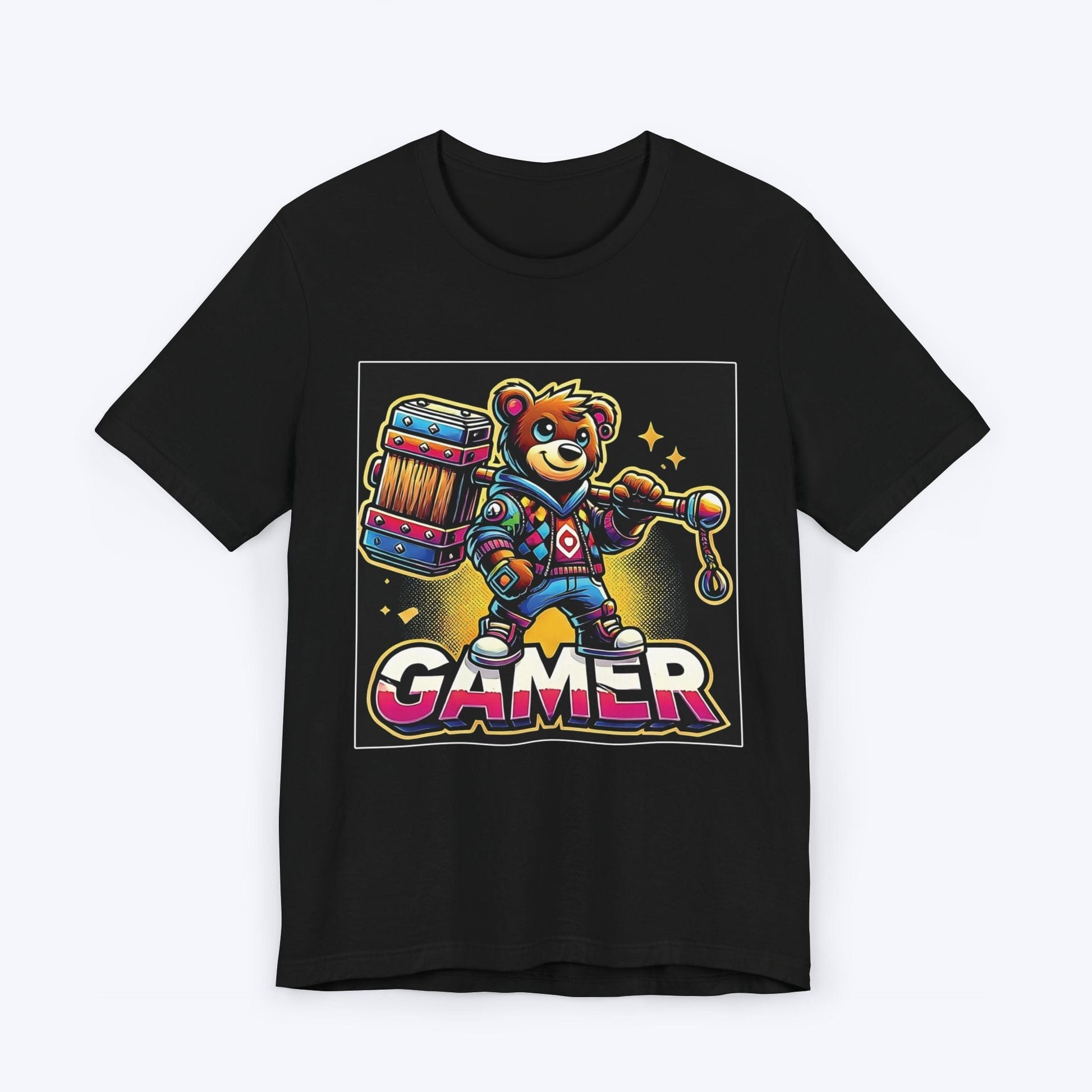 T-Shirt Black / S Bear Gamer Smash T-shirt