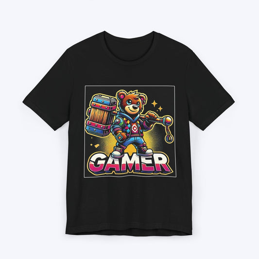 T-Shirt Black / S Bear Gamer Smash T-shirt