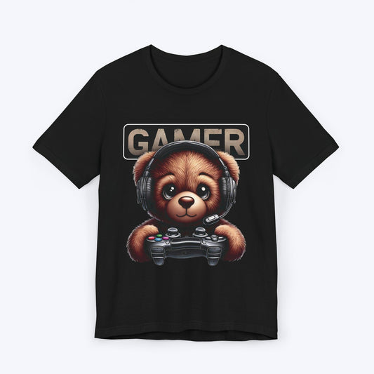 T-Shirt Black / S Bear With Me, I'm Gaming T-shirt