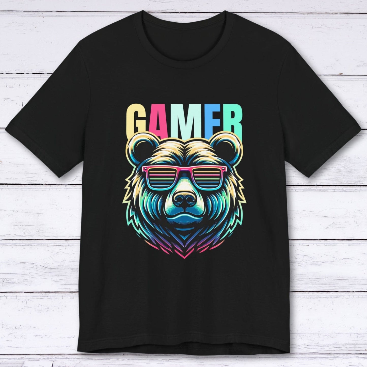 T-Shirt Black / S Beary Cool Gamer T-shirt