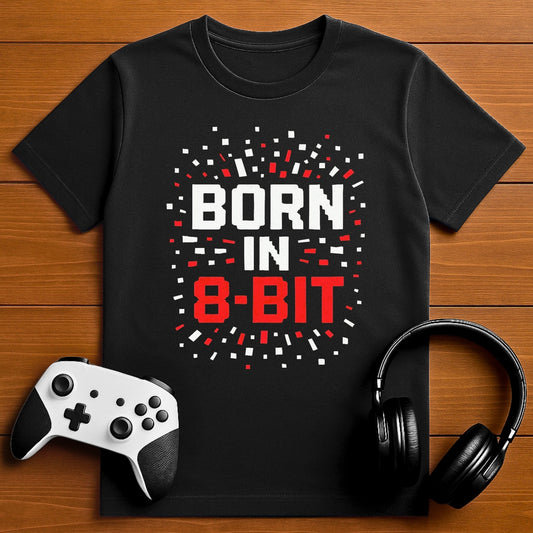 T-Shirt Black / S Born in 8 Bit T-shirt