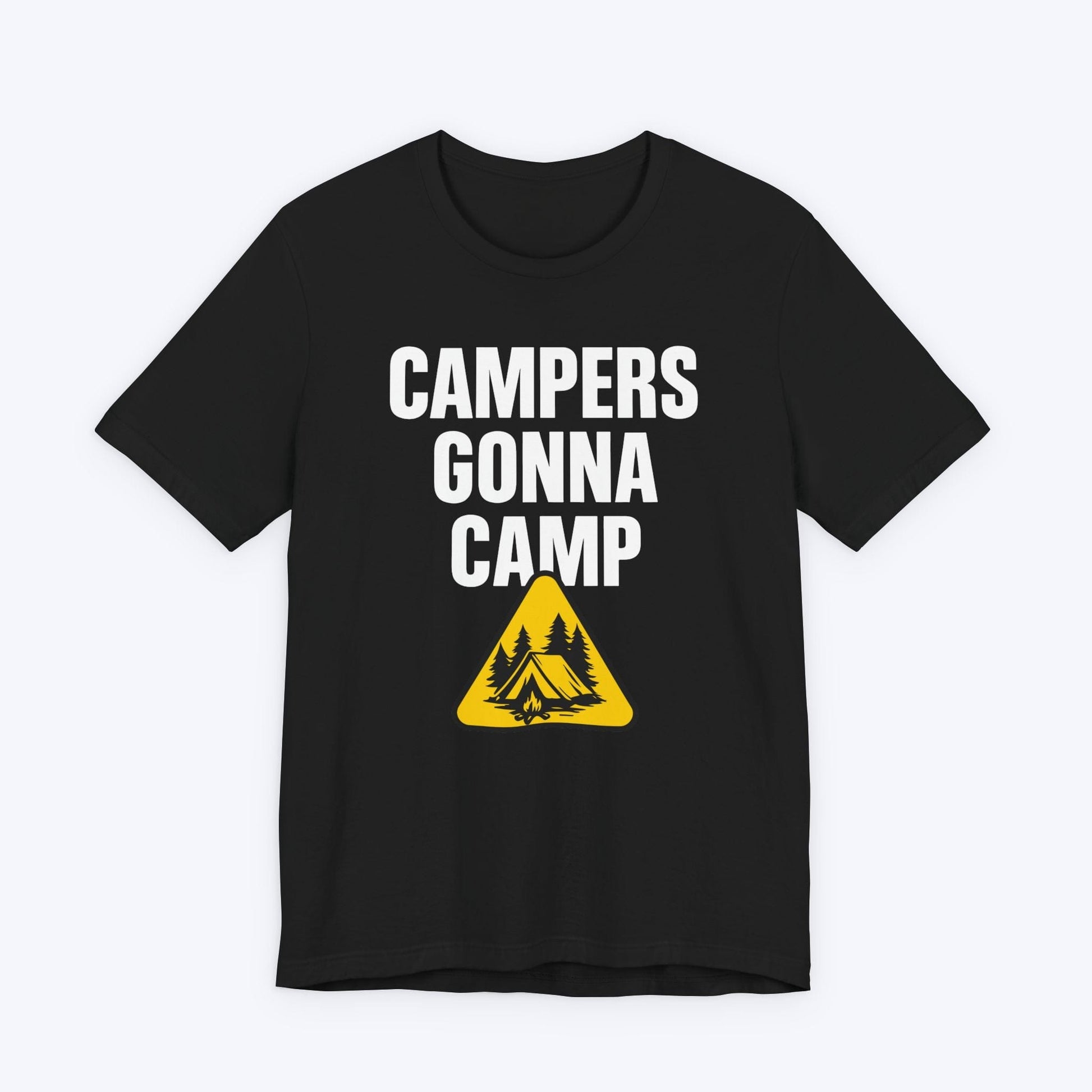 T-Shirt Black / S Campers Gonna Camp T-shirt