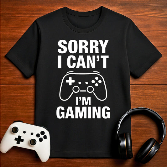 T-Shirt Black / S Can’t Talk – Gaming T-shirt