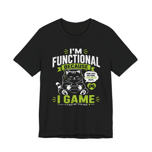 T-Shirt Black / S Cat Gamer T-shirt