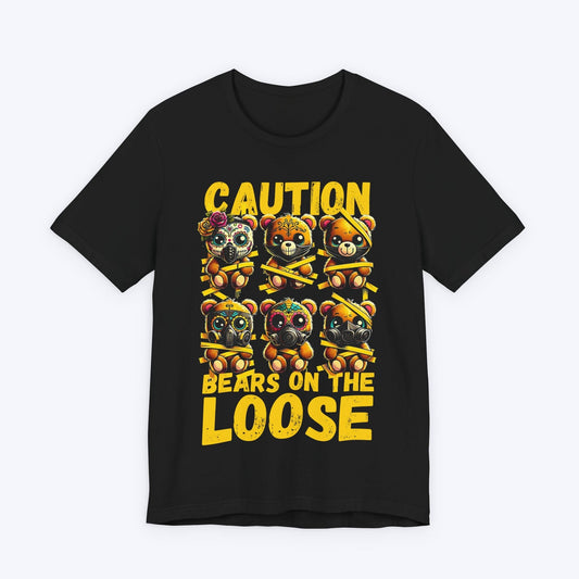 T-Shirt Black / S CAUTION: Bears on the Loose T-shirt