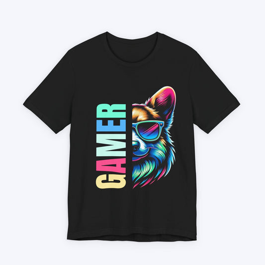 T-Shirt Black / S Chill Corgi Summer Gamer T-shirt