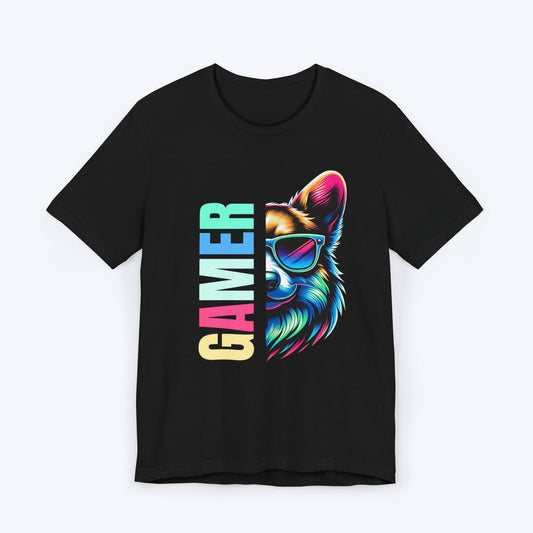 T-Shirt Black / S Chill Corgi Summer Gamer T-shirt