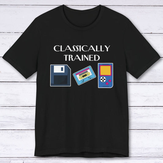 T-Shirt Black / S Classically Trained Retro T-shirt