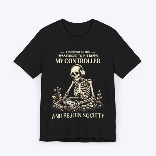 T-Shirt Black / S Controller Down, Reentering Society T-shirt