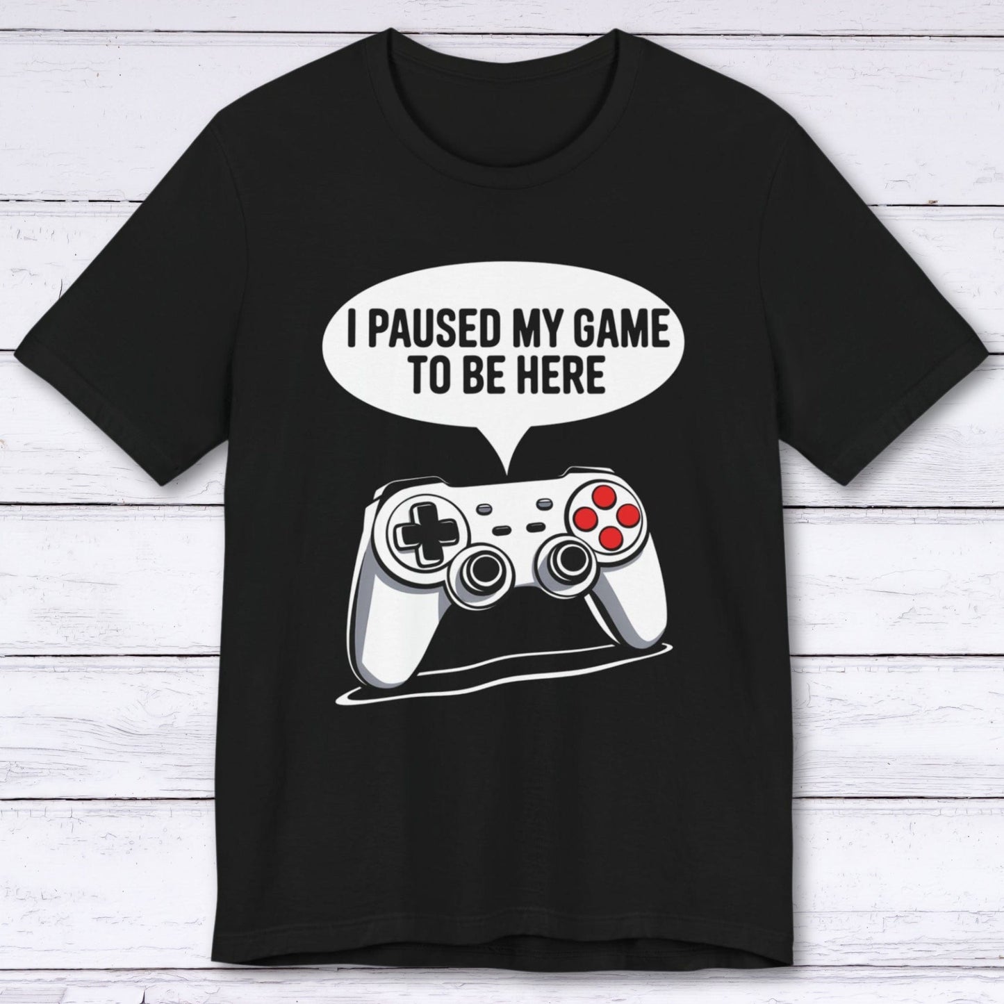 T-Shirt Black / S Controller Paused For Social Life T-shirt