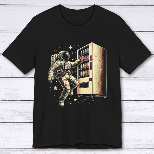 T-Shirt Black / S Cosmic Soda Pop Crusade: Astronaut's Interstellar Refill T-shirt