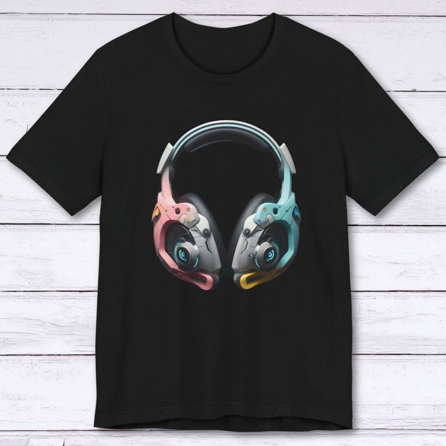 T-Shirt Black / S Cyber Psychosis Gaming Headphones T-shirt