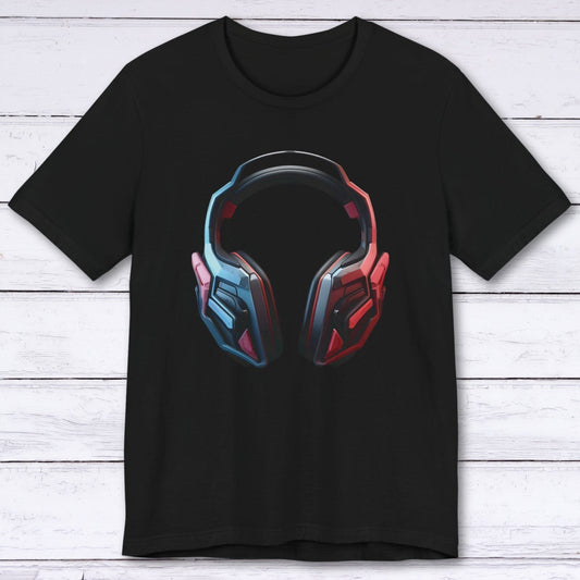 T-Shirt Black / S Cyber Tunes Audiophile Headset T-shirt