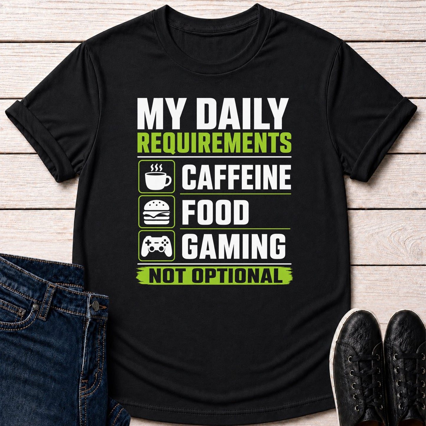T-Shirt Black / S Daily Requirements T-shirt